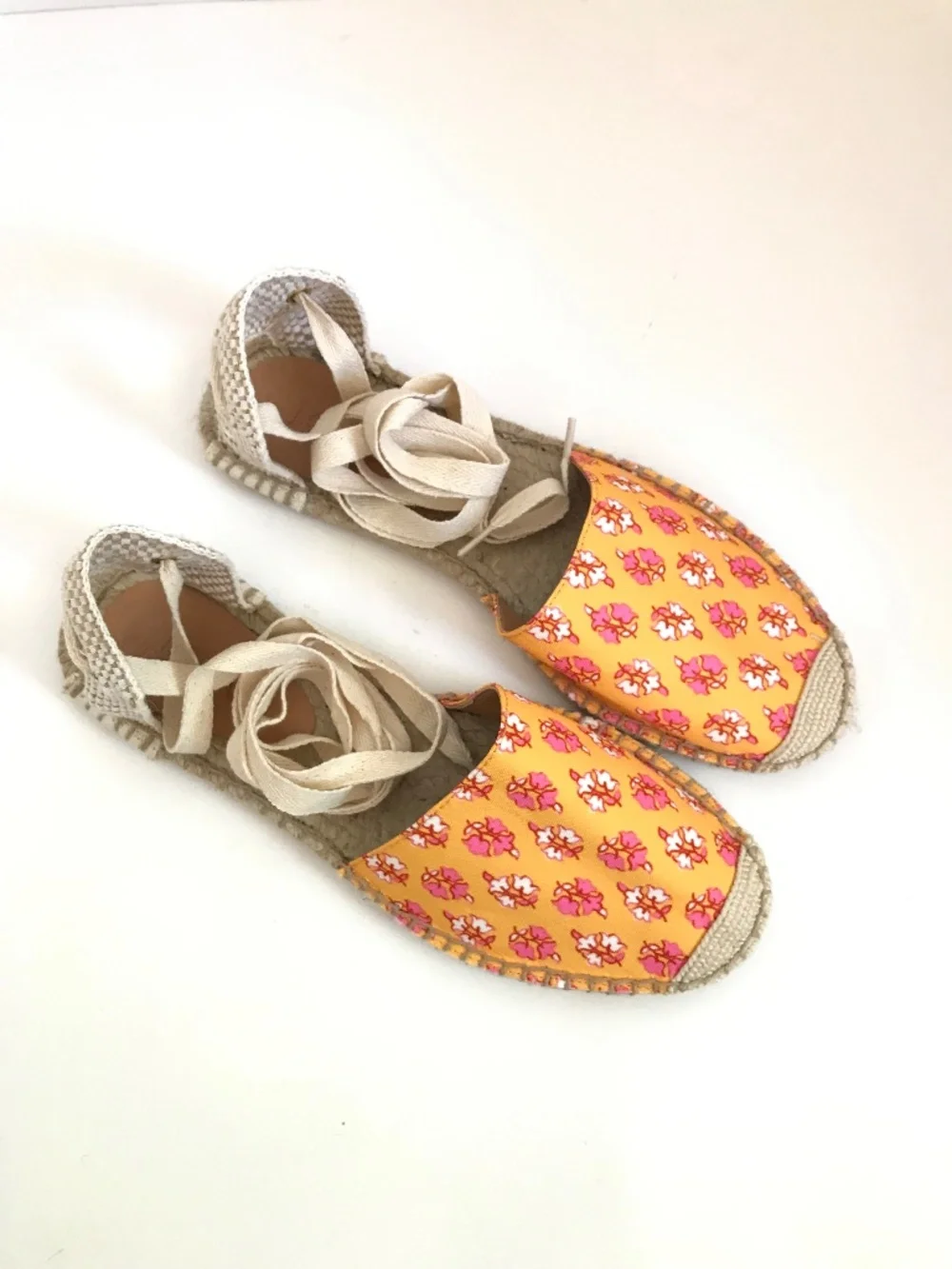 J. CREW FACTORY Ankle Wrap Espadrille Sandal Size 9.5